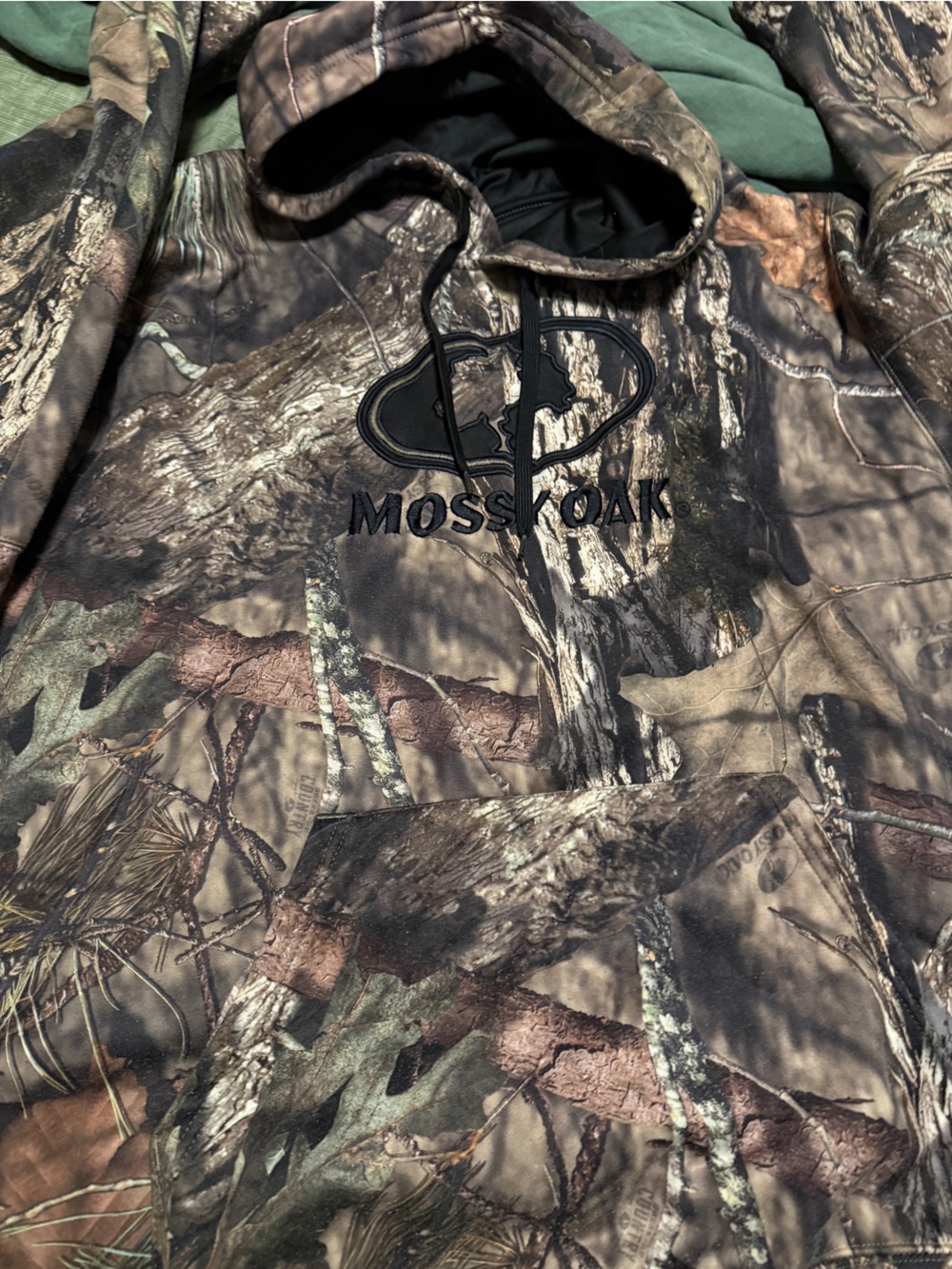 Mossy Oak Black and Brown Camo Pullover Hoodie